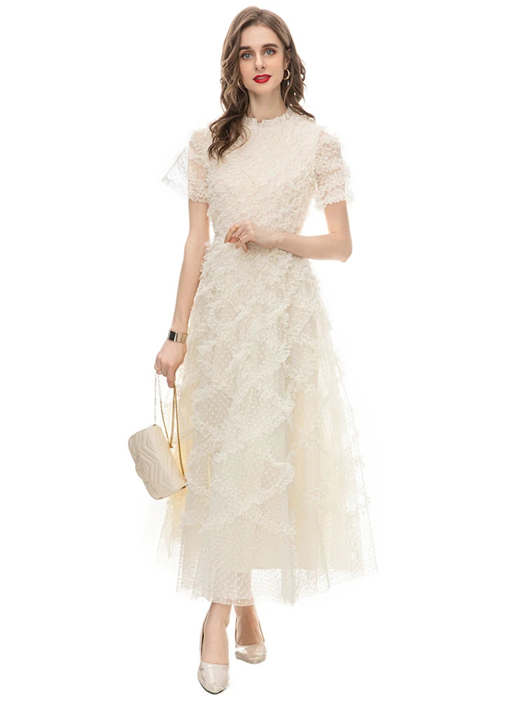 Chiffon fairy-style midi dress